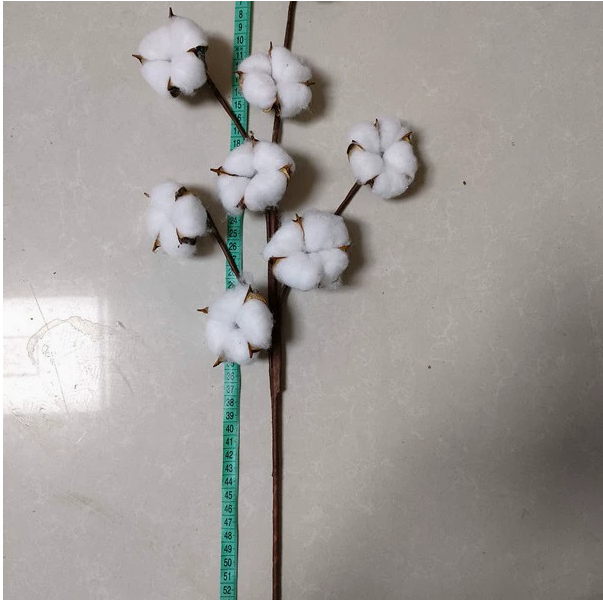 Simulated Cotton Branch Decor