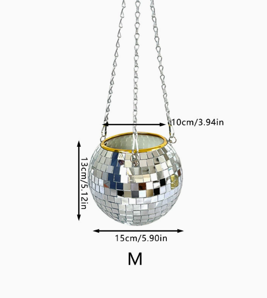 Glimmer Globe Hanging Pot