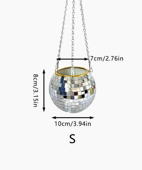 Glimmer Globe Hanging Pot