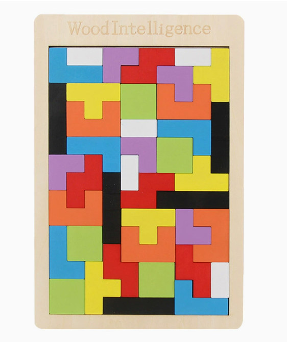 Young Minds Tetris Wood Puzzle