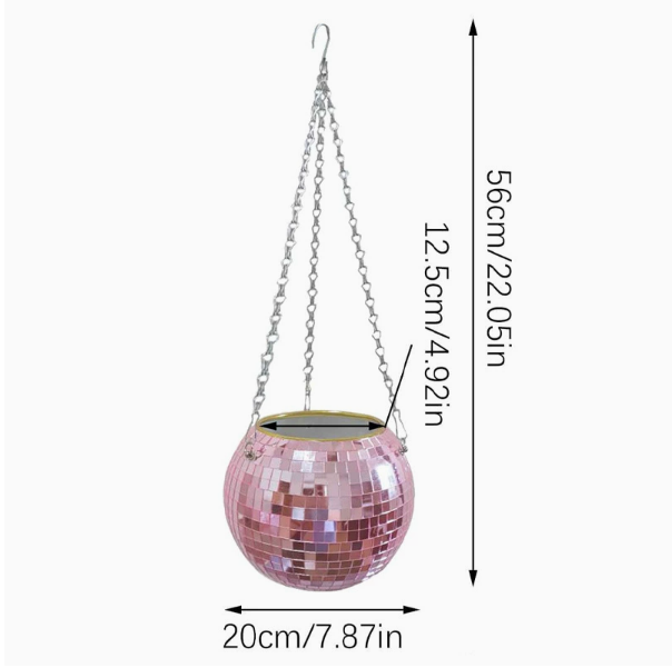 Glimmer Globe Hanging Pot