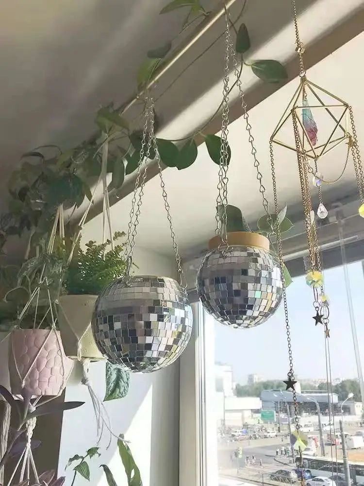 Glimmer Globe Hanging Pot