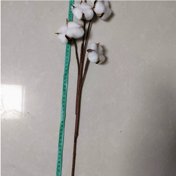 Simulated Cotton Branch Decor