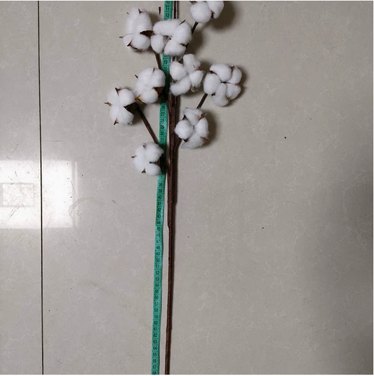 Simulated Cotton Branch Decor