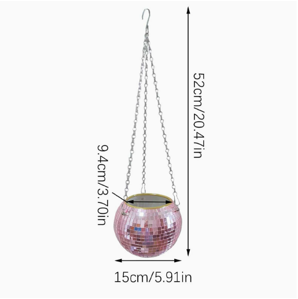 Glimmer Globe Hanging Pot