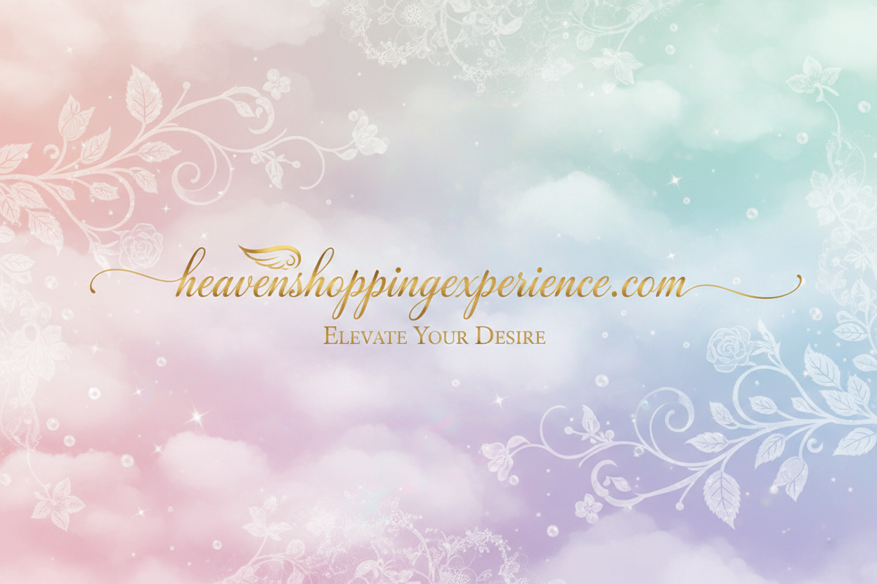 Pastel elegant banner for heavenshoppingexperience.com
