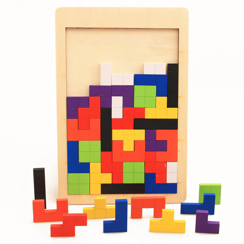 Young Minds Tetris Wood Puzzle