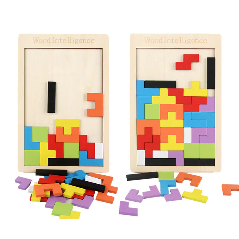 Young Minds Tetris Wood Puzzle